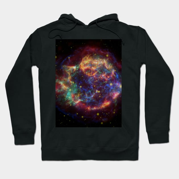 The Cassiopeia A Supernova Remnant Hoodie by SpacePlace